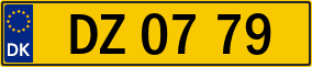 Trailer License Plate